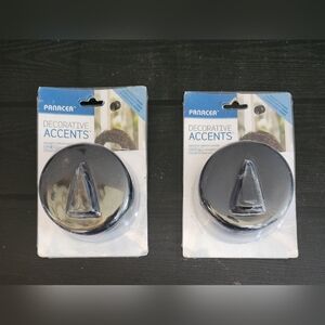 2- Panacea 36220 Magnetic Wreath Hanger Black New In Package BENIFITS CHARITY